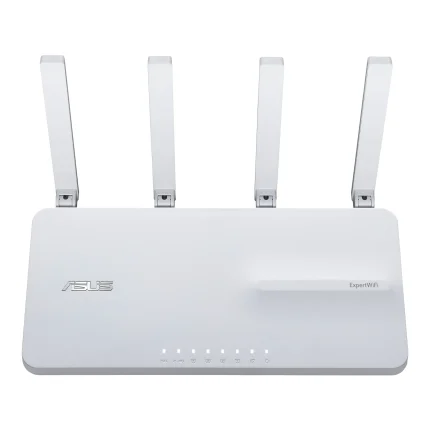 ASUS ROUTER/Expert/2402Mbp 574Mbps/1xWAN/4xLAN/2xUSB/AiMesh/100device/AiProtectPro/VPN/Self-Defi Network/Device Access Control. - ASUS EBR63 – Expert WiFi, Wi-Fi 6 (802.11ax), Dual-band (2.4 GHz / 5 GHz), Ethernet LAN, White, Tabletop router