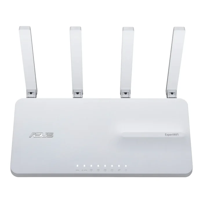 ASUS ROUTER/Expert/2402Mbp 574Mbps/1xWAN/4xLAN/2xUSB/AiMesh/100device/AiProtectPro/VPN/Self-Defi Network/Device Access Control. - ASUS EBR63 – Expert WiFi, Wi-Fi 6 (802.11ax), Dual-band (2.4 GHz / 5 GHz), Ethernet LAN, White, Tabletop router