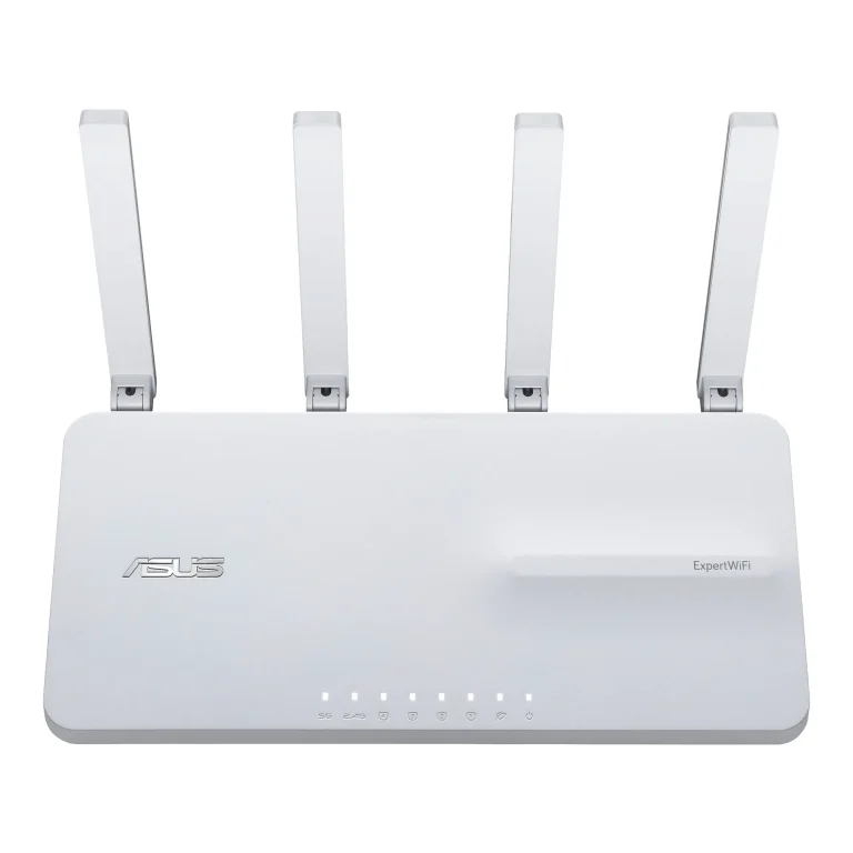 ASUS ROUTER/Expert/2402Mbp 574Mbps/1xWAN/4xLAN/2xUSB/AiMesh/100device/AiProtectPro/VPN/Self-Defi Network/Device Access Control. - ASUS EBR63 – Expert WiFi, Wi-Fi 6 (802.11ax), Dual-band (2.4 GHz / 5 GHz), Ethernet LAN, White, Tabletop router