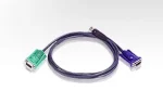 ATEN 3M USB KVM Cable with 3 in 1 SPHD - ATEN USB KVM Cable 3m, 3 m, VGA, Black, HD-15, USB A, SPHD-15, Male/Male