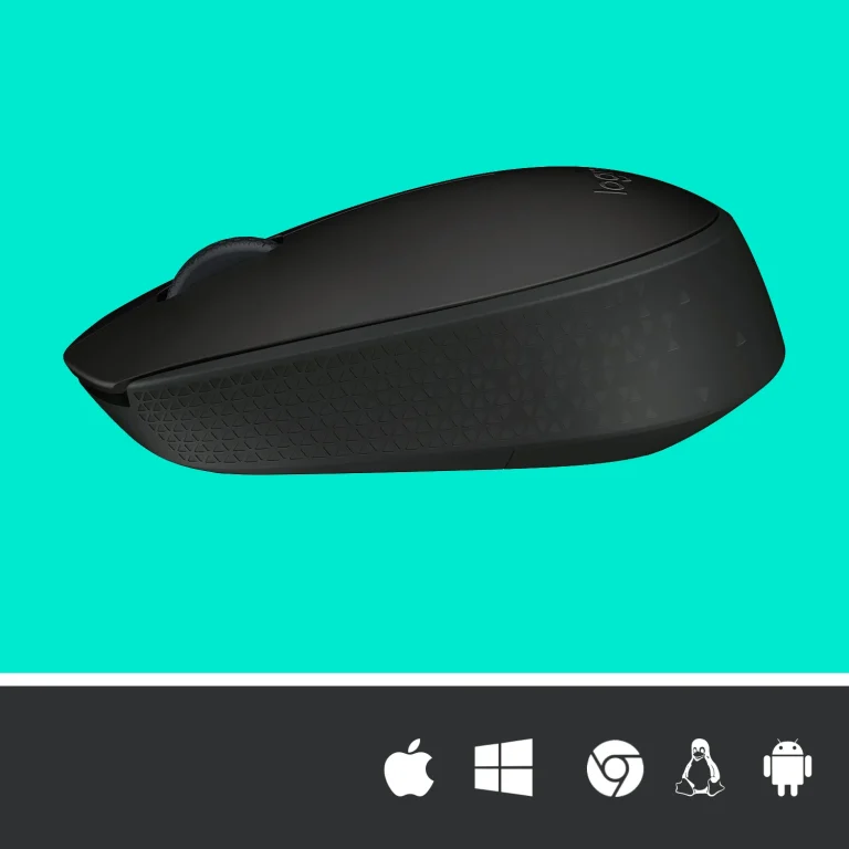 LOGI M171 910-004424 Wireless mouse (Black) Nano USB receiver 3 buttons optical . - Logitech M170 Wireless Mouse, Ambidextrous, Optical, RF Wireless, 1000 DPI, Black