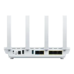 ASUS ROUTER/Expert/2402Mbp 574Mbps/1xWAN/4xLAN/2xUSB/AiMesh/100device/AiProtectPro/VPN/Self-Defi Network/Device Access Control. - ASUS EBR63 – Expert WiFi, Wi-Fi 6 (802.11ax), Dual-band (2.4 GHz / 5 GHz), Ethernet LAN, White, Tabletop router