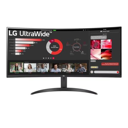 LG UltraWide 34" QHD VA Curved Monitor 100Hz Black