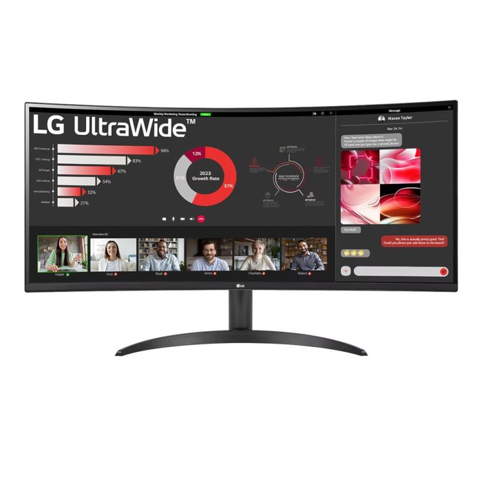 LG UltraWide 34" QHD VA Curved Monitor 100Hz Black