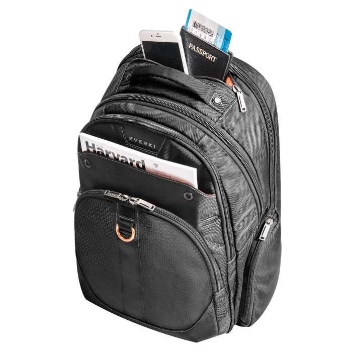 EVERKI EKP121S15 ATLAS 11''-15.6'' BACKPACK - Everki Atlas, 39.6 cm (15.6"), Notebook compartment, Black