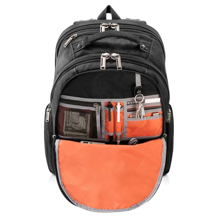 EVERKI EKP121S15 ATLAS 11''-15.6'' BACKPACK - Everki Atlas, 39.6 cm (15.6"), Notebook compartment, Black