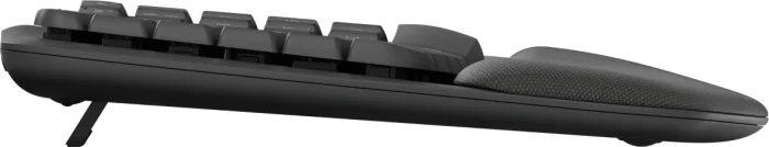 920-012304 - LOGI Wave Keys Wireless Ergonomic Keyboard - Logitech Wave Keys, Full-size (100%), RF Wireless + Bluetooth, Membrane, QWERTY, Graphite