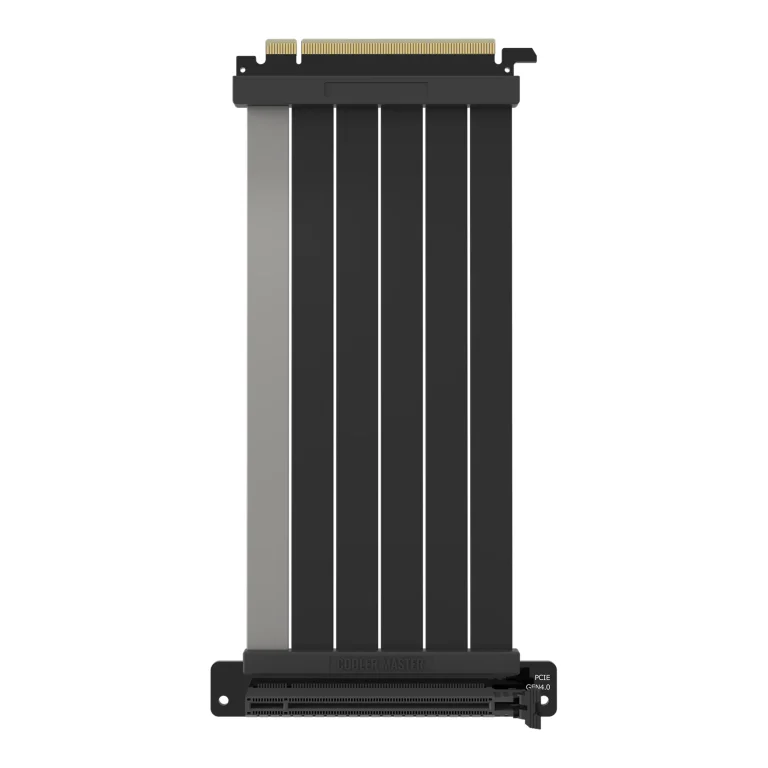 Cooler Master MasterAccessory Riser Cable PCIe 4.0 x16 200mm V2 - Cooler Master MCA-U002R-KPCI40-200, PCIe x16 - PCIe x16, Male/Female, 1 pc(s), PCIe 4.0, Black, Thermoplastic elastomer (TPE), Polyethylene (PE)