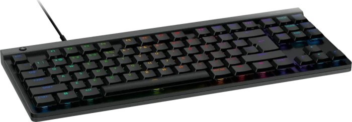 Logitech G515 TKL Wired Gaming Keyboard - BLACK - US INT'L - USB - N/A - Logitech G G515, Wired, USB, Mechanical, QWERTY, RGB LED, Black