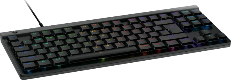Logitech G515 TKL Wired Gaming Keyboard - BLACK - US INT'L - USB - N/A - Logitech G G515, Wired, USB, Mechanical, QWERTY, RGB LED, Black