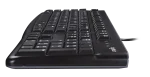 920-002562 - LOGI MK120 Corded Keyboard and Mouse Combo spill resistant - Logitech Desktop MK120, Standard, Wired, USB, QWERTY, Black, Mouse included