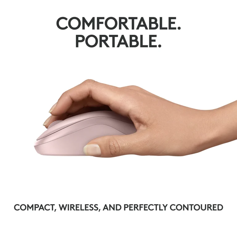 910-007121 - LOGI M240 Silent Bluetooth Mouse - ROSE - Logitech M240, Ambidextrous, Bluetooth, Pink