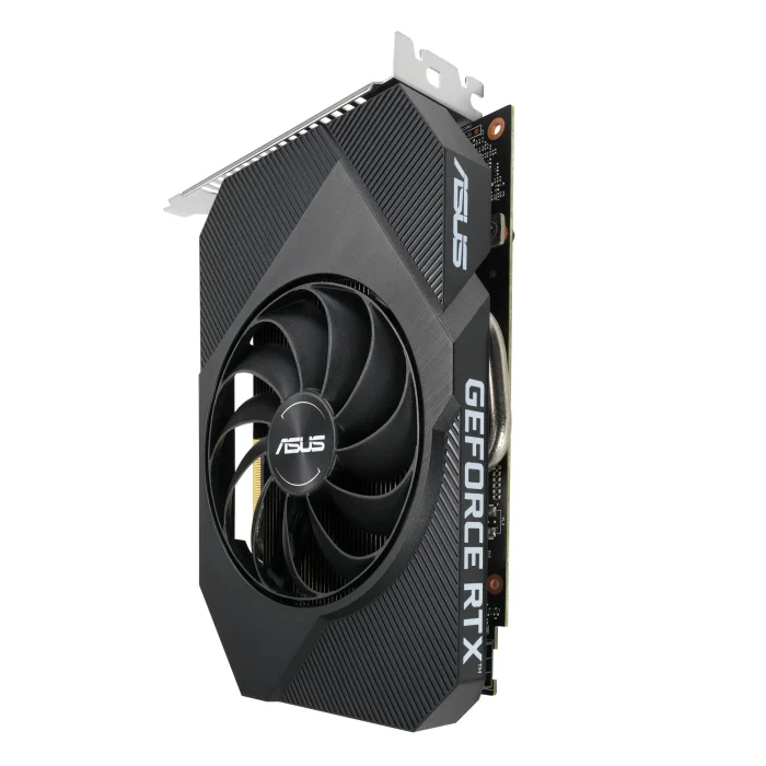 ASUS Graphics Card/NVIDIA/PCIe4/8GB GDDR6/OC mode:1807MHz/ Gaming mode:1777MHz/1xDVI/1xHDMI/1xDP/450W - ASUS Phoenix PH-RTX3050-8G-V2, GeForce RTX 3050, 8 GB, GDDR6, 128 bit, 7680 x 4320 pixels, PCI Express 4.0