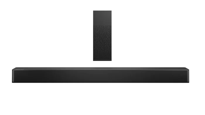 Hisense HS2100 Soundbar; 2.1CH; 240W; Virtual Sound; Bluetooth; 1 xUSB - Hisense HS2100, 2.1 channels, 240 W, DTS Virtual:X, Dolby Digital, Dolby Digital Plus, Movie, Music, TV, 120 W, 120 W
