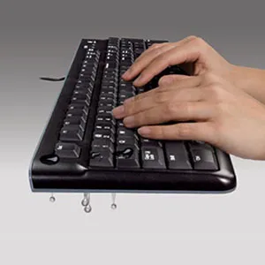 920-002508 - LOGI K120 Corded Keyboard plug and play USB connection spill resist. - Logitech K120 Corded Keyboard, Full-size (100%), Wired, USB, QWERTY, Black