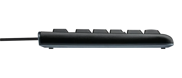 920-002508 - LOGI K120 Corded Keyboard plug and play USB connection spill resist. - Logitech K120 Corded Keyboard, Full-size (100%), Wired, USB, QWERTY, Black