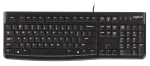 920-002508 - LOGI K120 Corded Keyboard plug and play USB connection spill resist. - Logitech K120 Corded Keyboard, Full-size (100%), Wired, USB, QWERTY, Black