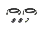 ATEN 1.8M Dual Display DisplayPort Secure KVM Cable Kit - ATEN USB DisplayPort Dual Display Secure KVM; 1,8M USB DisplayPort Dual Display, 1.8 m, USB, USB, DisplayPort, Black, USB Type-A/3.5mm/DisplayPort