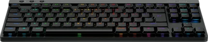 Logitech G515 LIGHTSPEED TKL Wireless Gaming Keyboard - BLACK - US INT'L - 2.4GHZ/BT - N/A - Logitech G 920-012538, Wired & Wireless, USB + RF Wireless + Bluetooth, Mechanical, QWERTY, RGB LED, Black