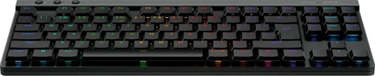 Logitech G515 LIGHTSPEED TKL Wireless Gaming Keyboard - BLACK - US INT'L - 2.4GHZ/BT - N/A - Logitech G 920-012538, Wired & Wireless, USB + RF Wireless + Bluetooth, Mechanical, QWERTY, RGB LED, Black