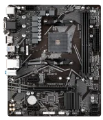 GIGABYTE Motherboard AMD A520M-S2H for 3rd/4th/5th Generation AMD Ryzen™ processors; 2x Dual DDR4; 1x M2; HDMI; DVI; VGA. - GIGABYTE A520M S2H Motherboard - Supports AMD Ryzen 5000 Series AM4 CPUs, 4+3 Phases Pure Digital VRM, up to 5100MHz DDR4 (OC), PCIe 3.0 x4 M.2, GbE LAN, USB 3.2 Gen 1, AMD, Socket AM4, 3rd Generation AMD Ryzen™ 3, Socket AM4, 64 GB, DDR4-SDRAM