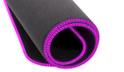 Cooler Master KeyBoard MP750 Large Flexible RGB Mousepad; Smooth Surface; Thick RGB borders; Water Repellent Coating - Cooler Master Gaming MP750, Black, Purple, Monochromatic, Cotton, Plastic, Rubber, USB powered, Non-slip base, Gaming mouse pad