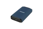 TRANSCEND 4TB ESD410C USB3.2 TYPE C (USB 20Gbps) & A IPX5 Water Resistant & Rugged PORTABLE SSD. R/W up to 2000MB/s - Transcend ESD410C, 4 TB, USB Type-C, 2000 MB/s, 20 Gbit/s, Password protection, Blue