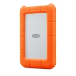 Seagate LaCie Rugged Mini; 1TB; USB 3.0; 2.5'' - LaCie Rugged Mini, 1000 GB, 2.5", 3.2 Gen 1 (3.1 Gen 1), 5400 RPM, Orange,Silver