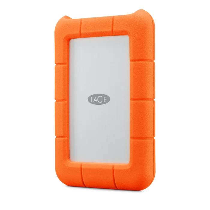 Seagate LaCie Rugged Mini; 1TB; USB 3.0; 2.5'' - LaCie Rugged Mini, 1000 GB, 2.5", 3.2 Gen 1 (3.1 Gen 1), 5400 RPM, Orange,Silver