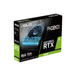 ASUS Graphics Card/NVIDIA/PCIe4/8GB GDDR6/OC mode:1807MHz/ Gaming mode:1777MHz/1xDVI/1xHDMI/1xDP/450W - ASUS Phoenix PH-RTX3050-8G-V2, GeForce RTX 3050, 8 GB, GDDR6, 128 bit, 7680 x 4320 pixels, PCI Express 4.0