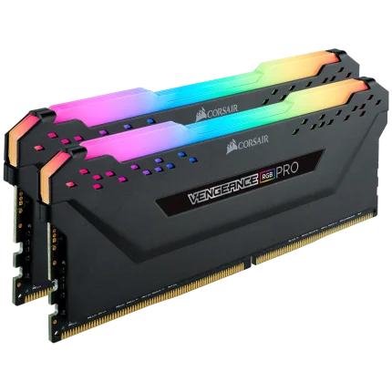 Corsair VENGEANCE® RGB PRO 16GB (2 x 8GB) DDR4 DRAM 3600MHz C18 Memory Kit; 18-22-22-42; 1.35V; Black. - Corsair Vengeance RGB Pro CMW16GX4M2D3600C18, 16 GB, 2 x 8 GB, DDR4, 3600 MHz, 288-pin DIMM