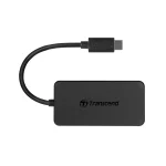 TRANSCEND USB TYPE C 4 PORT USB 3.1 HUB - BUS POWERED - Transcend HUB2C, USB 3.0 (3.1 Gen 1) Type-C, USB 3.2 Gen 1 (3.1 Gen 1) Type-A, 5000 Mbit/s, Black, CE/FCC/BSMI/KC, USB