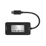 TRANSCEND USB TYPE C 4 PORT USB 3.1 HUB - BUS POWERED - Transcend HUB2C, USB 3.0 (3.1 Gen 1) Type-C, USB 3.2 Gen 1 (3.1 Gen 1) Type-A, 5000 Mbit/s, Black, CE/FCC/BSMI/KC, USB