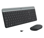 Logitech Wireless Keyboard and Mouse Combo MK470 (GRAPHITE) 2-Year Limited Hardware warranty - Logitech MK470 Slim Combo, Full-size (100%), Wireless, RF Wireless, QWERTY, Graphite, Mouse included