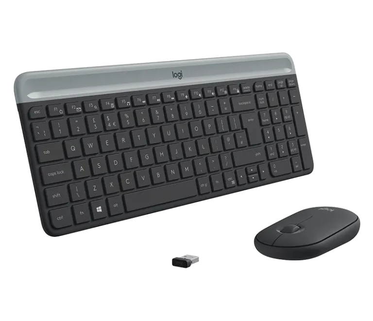 Logitech Wireless Keyboard and Mouse Combo MK470 (GRAPHITE) 2-Year Limited Hardware warranty - Logitech MK470 Slim Combo, Full-size (100%), Wireless, RF Wireless, QWERTY, Graphite, Mouse included