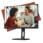 AOC 24E3QAF Professional Monitor|23.8 inch|IPS FHD 1920x1080 75hz|HDMI DP|VGA|Flicker Free|Speakers|Height Adjustable Stand - AOC E3 24E3QAF, 60.5 cm (23.8"), 1920 x 1080 pixels, Full HD, LCD, 4 ms, Black
