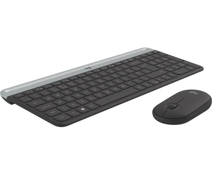 Logitech Wireless Keyboard and Mouse Combo MK470 (GRAPHITE) 2-Year Limited Hardware warranty - Logitech MK470 Slim Combo, Full-size (100%), Wireless, RF Wireless, QWERTY, Graphite, Mouse included