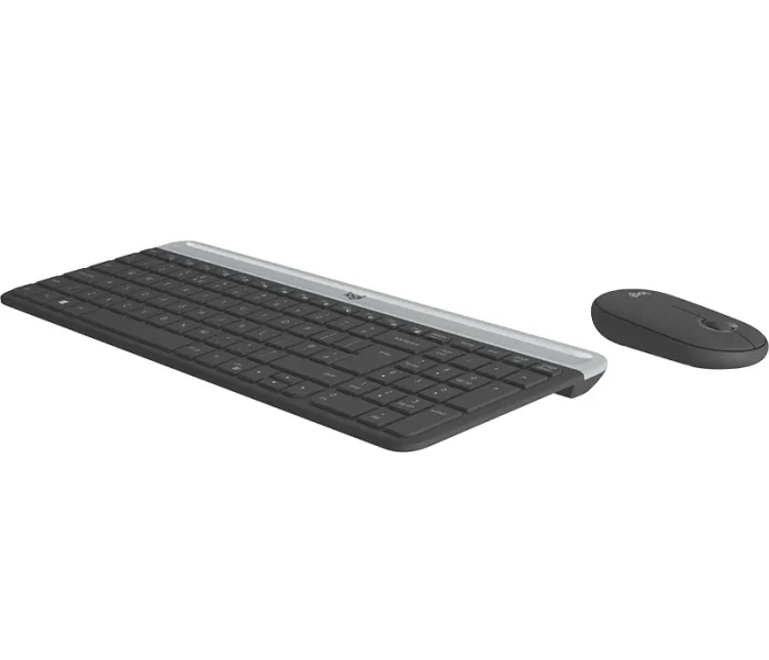Logitech Wireless Keyboard and Mouse Combo MK470 (GRAPHITE) 2-Year Limited Hardware warranty - Logitech MK470 Slim Combo, Full-size (100%), Wireless, RF Wireless, QWERTY, Graphite, Mouse included