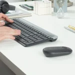 Logitech Wireless Keyboard and Mouse Combo MK470 (GRAPHITE) 2-Year Limited Hardware warranty - Logitech MK470 Slim Combo, Full-size (100%), Wireless, RF Wireless, QWERTY, Graphite, Mouse included