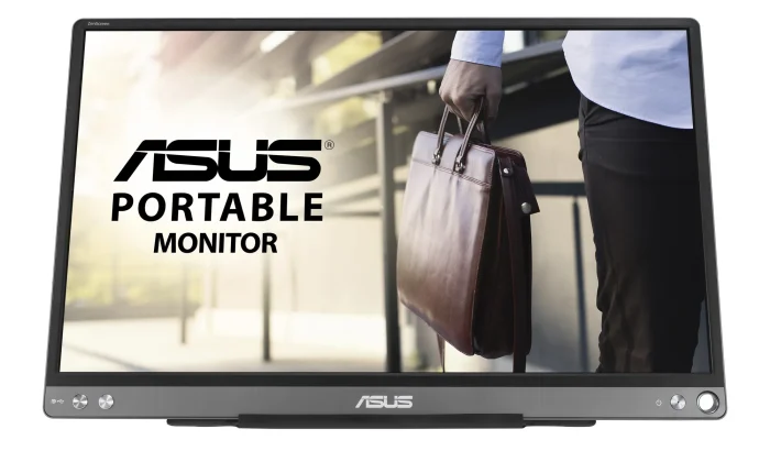 ASUS ZenScreen MB16ACE Portable USB Monitor | 15.6'' FHD | 60hZ | Hybrid Signal Solution | USB Type-C | Flicker Free | Blue Lig - ASUS ZenScreen MB16ACE, 39.6 cm (15.6"), 1920 x 1080 pixels, Full HD, LED, 5 ms, Grey