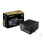 Gigabyte PSU P650B Gold Certified 650W - 3 Year Warranty; 24/20-pin x 1; CPU 4+4-pin x 1; PCI-E 6+2-pin x 2; SATA x 6; Peri x3 - GIGABYTE GP-P650G, 650 W, 100 - 240 V, 12 - 6 A, 12 A, 6 A, Active