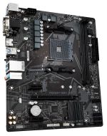 GIGABYTE Motherboard AMD A520M-S2H for 3rd/4th/5th Generation AMD Ryzen™ processors; 2x Dual DDR4; 1x M2; HDMI; DVI; VGA. - GIGABYTE A520M S2H Motherboard - Supports AMD Ryzen 5000 Series AM4 CPUs, 4+3 Phases Pure Digital VRM, up to 5100MHz DDR4 (OC), PCIe 3.0 x4 M.2, GbE LAN, USB 3.2 Gen 1, AMD, Socket AM4, 3rd Generation AMD Ryzen™ 3, Socket AM4, 64 GB, DDR4-SDRAM