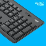 920-009800 - LOGI MK295 Wireless keyboard and mouse Combo Desktop Silent GRAPHITE - Logitech MK295 Silent Wireless Combo, Full-size (100%), USB, QWERTY, Graphite, Mouse included