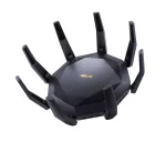ASUS ROUTER/Gaming/2.4GHz 4x4up to1148Mbps/5GHz 8x8up to 4808Mbps/1xWAN/8xLAN/1xUSB/1xSFP/AiMesh/AiProtection/VPN90IG04J1-BM3010 - ASUS RT-AX89X AX6000 AiMesh, Wi-Fi 6 (802.11ax), Dual-band (2.4 GHz / 5 GHz), Ethernet LAN, 3G, Black, Tabletop router
