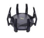 ASUS ROUTER/Gaming/2.4GHz 4x4up to1148Mbps/5GHz 8x8up to 4808Mbps/1xWAN/8xLAN/1xUSB/1xSFP/AiMesh/AiProtection/VPN90IG04J1-BM3010 - ASUS RT-AX89X AX6000 AiMesh, Wi-Fi 6 (802.11ax), Dual-band (2.4 GHz / 5 GHz), Ethernet LAN, 3G, Black, Tabletop router