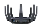 ASUS ROUTER/Gaming/2.4GHz 4x4up to1148Mbps/5GHz 8x8up to 4808Mbps/1xWAN/8xLAN/1xUSB/1xSFP/AiMesh/AiProtection/VPN90IG04J1-BM3010 - ASUS RT-AX89X AX6000 AiMesh, Wi-Fi 6 (802.11ax), Dual-band (2.4 GHz / 5 GHz), Ethernet LAN, 3G, Black, Tabletop router
