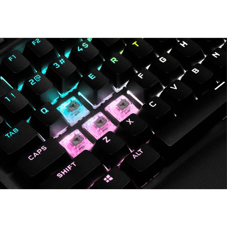 Corsair K70 RGB TKL Mechanical Gaming Keyboard; Backlit RGB LED; Cherry MX Speed Keyswitches; Black - Corsair K70 RGB TKL, Wired, USB, Mechanical, QWERTY, RGB LED, Black