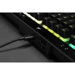 Corsair K70 RGB TKL Mechanical Gaming Keyboard; Backlit RGB LED; Cherry MX Speed Keyswitches; Black - Corsair K70 RGB TKL, Wired, USB, Mechanical, QWERTY, RGB LED, Black
