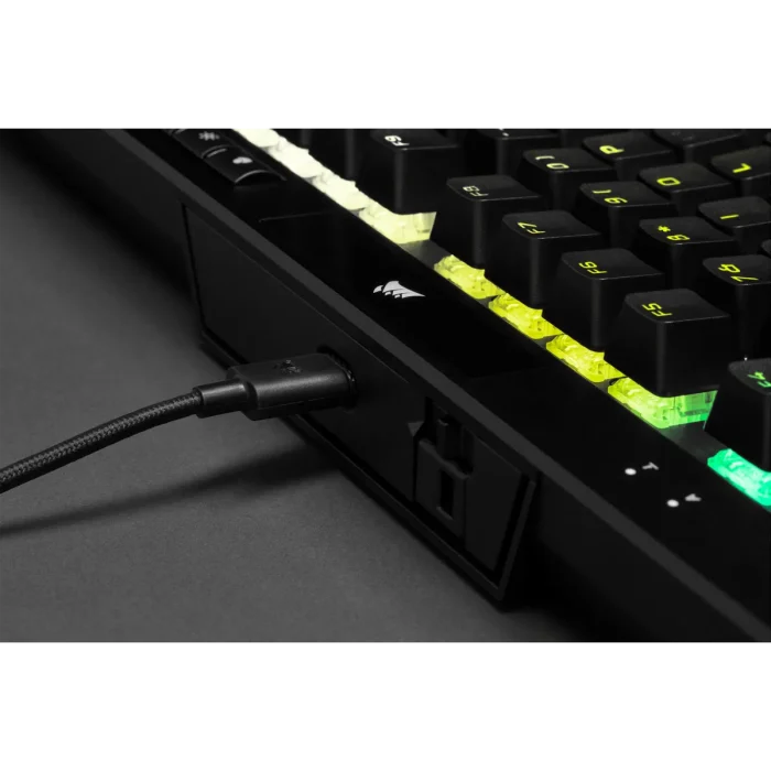 Corsair K70 RGB TKL Mechanical Gaming Keyboard; Backlit RGB LED; Cherry MX Speed Keyswitches; Black - Corsair K70 RGB TKL, Wired, USB, Mechanical, QWERTY, RGB LED, Black