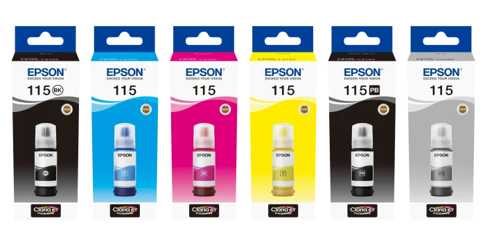 Epson 115 EcoTank Pigment Black ink bottle (70 ml) - Epson C13T07C14A, Black, Epson, EcoTank L8180, L8160, 1 pc(s)